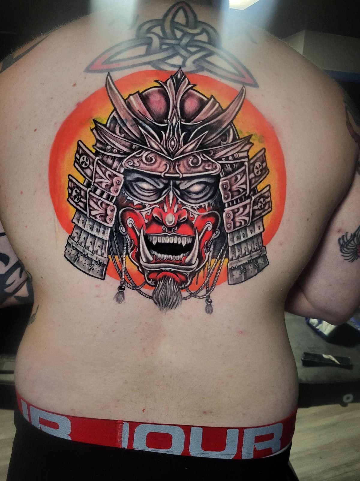 Color samurai back piece by Adrian