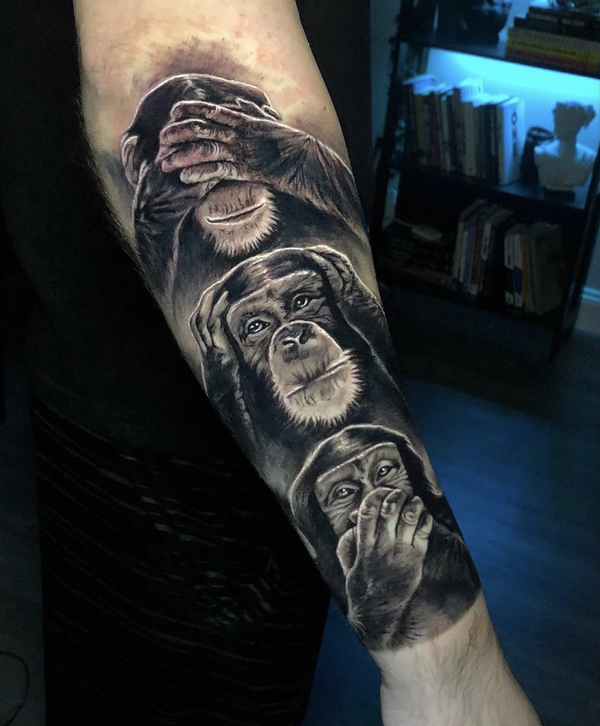Three monkeys piece by Brenden